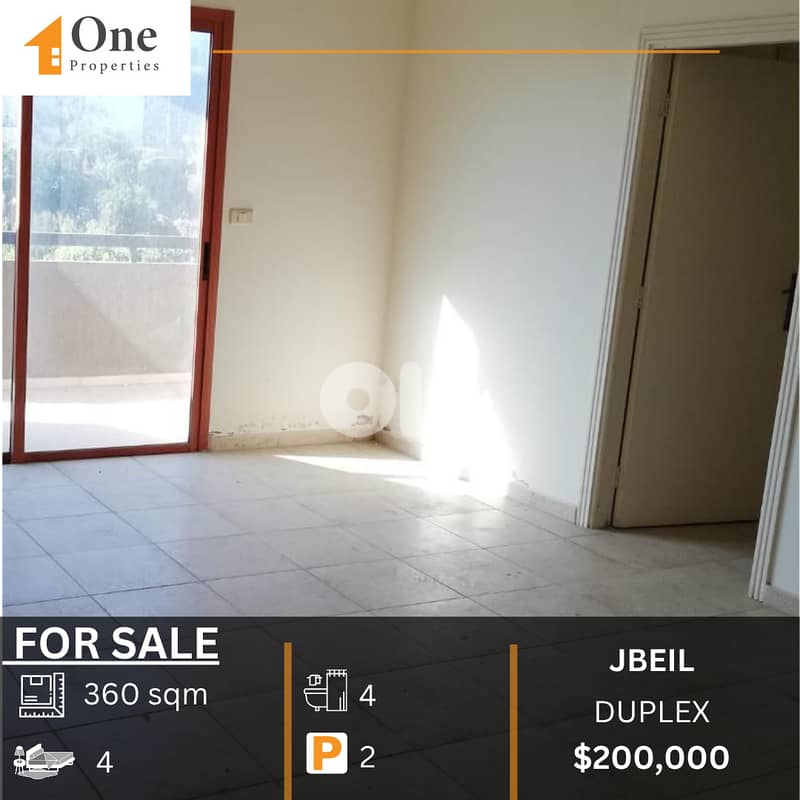 DUPLEX FOR SALE IN JBEIL 0