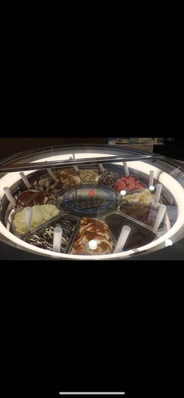ice cream display freezer
