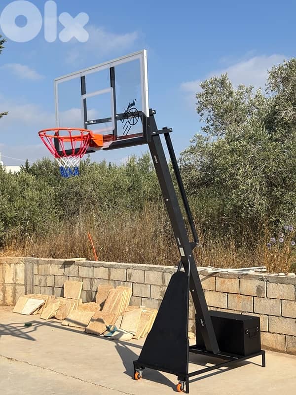 Olympic basketball hoop with iron base 5
