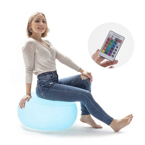 livarnohome inflatable led pouffe 0