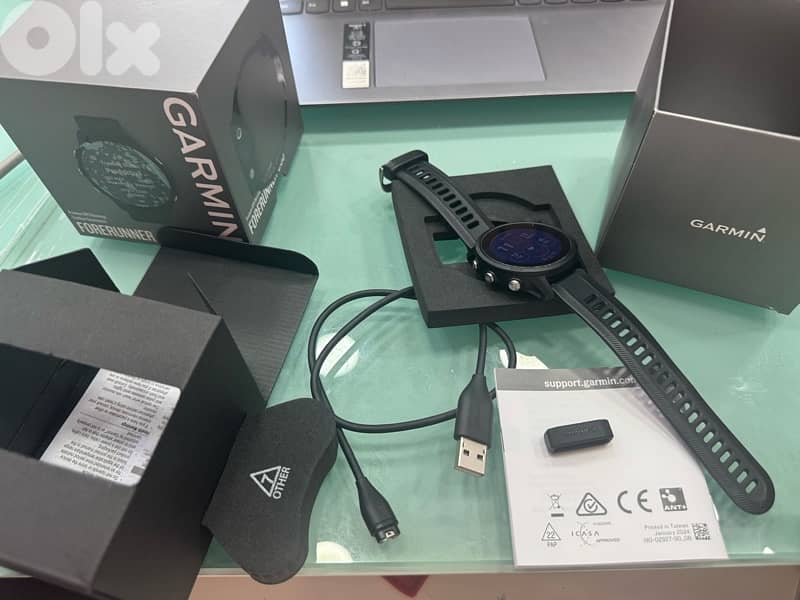 Garmin 955 forerunner watch barley used 0