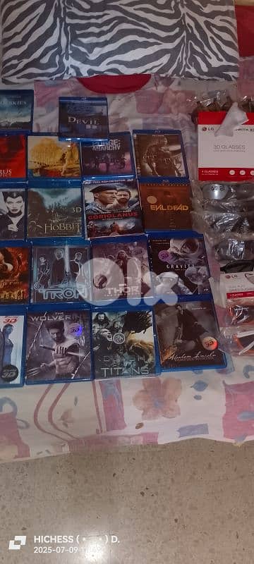 LG 50" 3D smart + 3D LG Blue Ray+Original 3D movies+DVD BL. 5