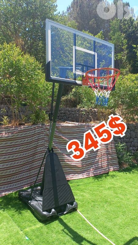 Now 345$ before 390$( movable basketball hoop) Backboard 140x80cm 0