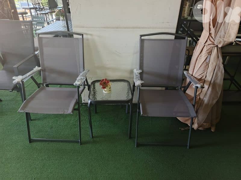 كريستين  ستيل كسر مع طاولة Chairs steel with table 0