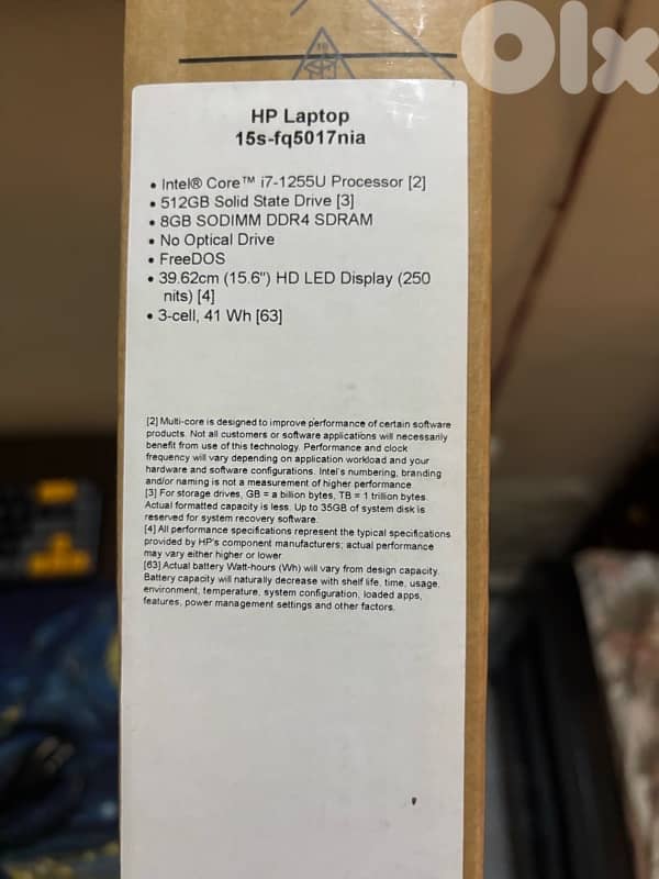 HP 15s Laptop i7 12th Gen – Excellent Condition with BOX 1