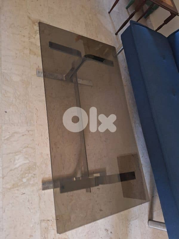 coffee table chrome Italy seventies original 1