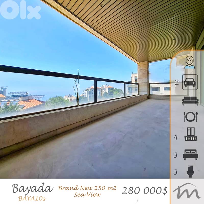 Biyada | Building Age 10 | Prime Catch | Brand New 250m² | 4 Balconies 0