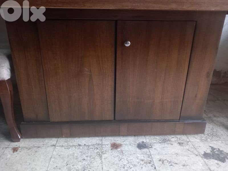 طاولة سفرة شغل توصاية ملبسة قشرة افركيه 6 كراسي 5