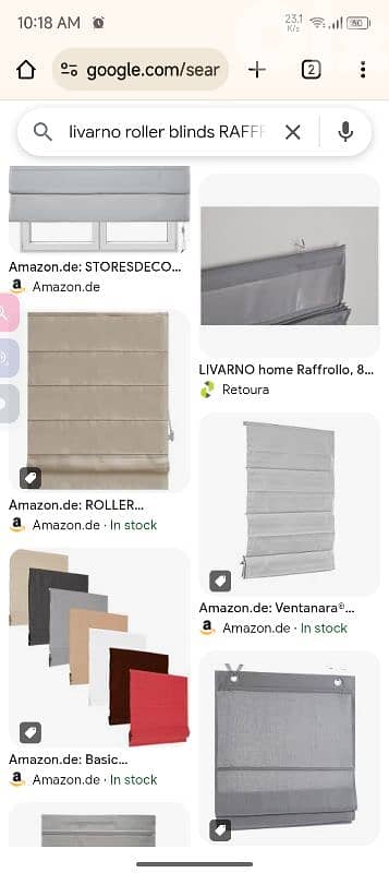 LIVARNO ROLLER BLIND RAFFROLLO STORE  BATEAU OR HOUSE,CHALEH × 2 piece 7