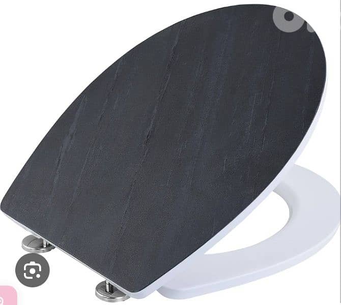 wenko black round toilet seat 0