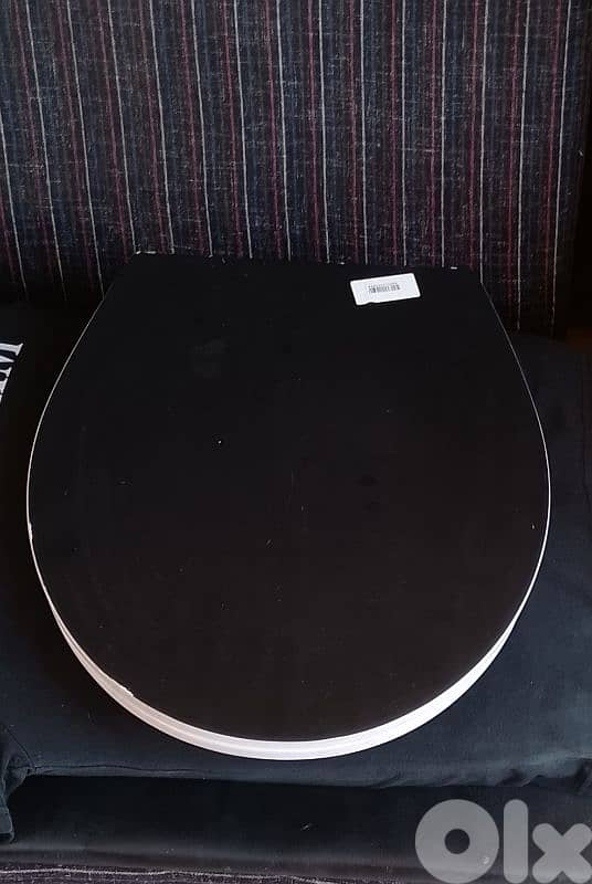 wenko black round toilet seat 4