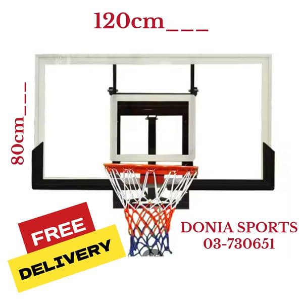 only 120$ basketball hoop mounted (Backboard 120x80cm) FREE DELIVERY 0