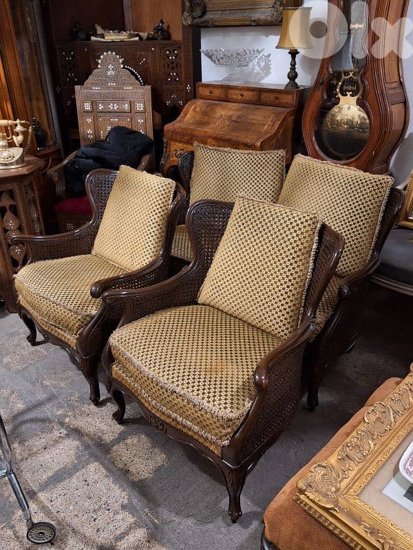 3 pieces salon double canne 0