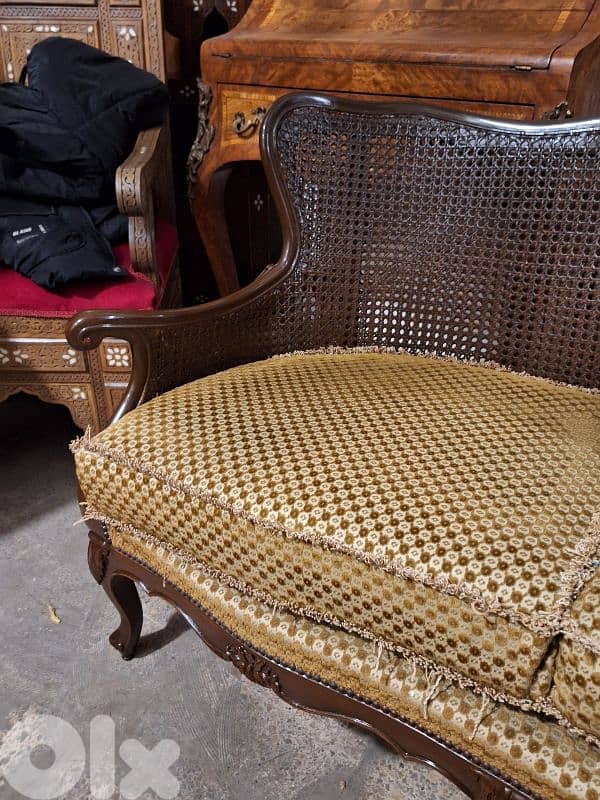 3 pieces salon double canne 2