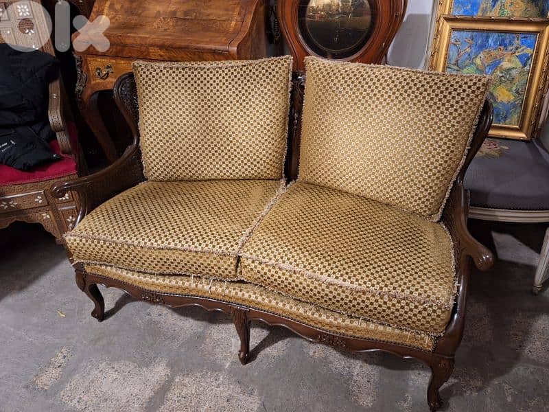 3 pieces salon double canne 4