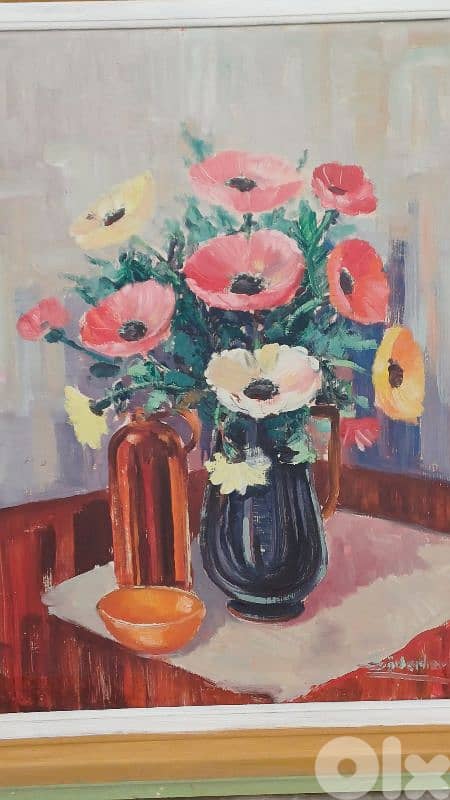 لوحة رسم زيتي اوروبية 6
