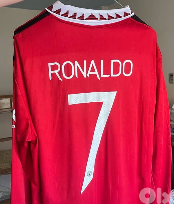 Manchester United final carling cup Home kit ronaldo 7 long sleeve 1