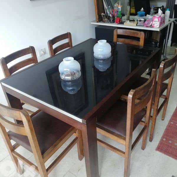 طاولي تفتح  إيطالي مع ٦كراسي 0