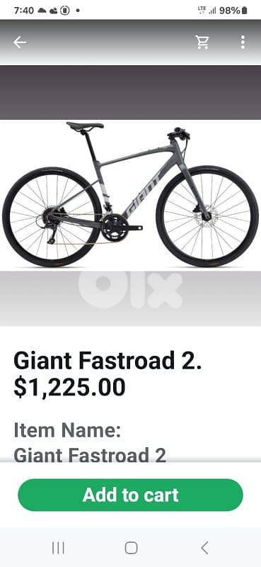Giant FastRoad 2 12