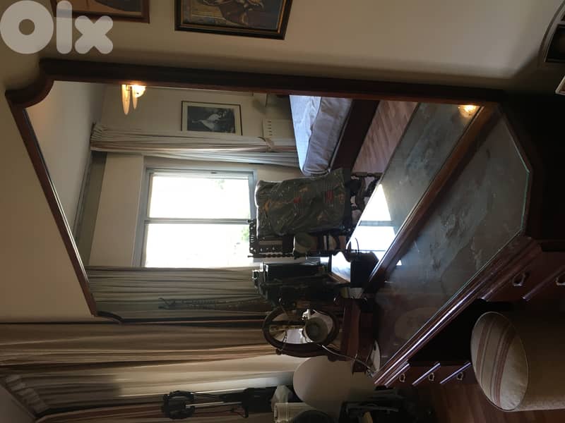 Wooden Coiffeuse + 6 Drawers + Mirror 0