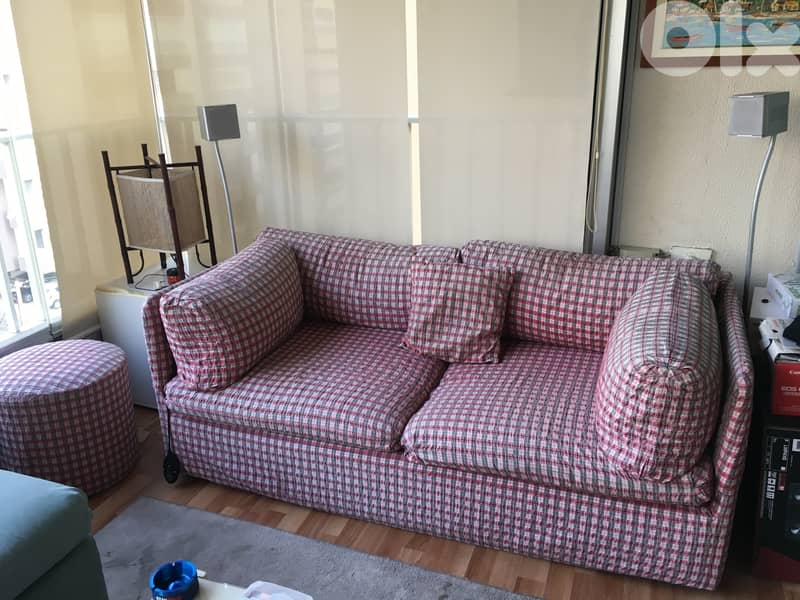 Double Couch + Single Sofa + Table + TV Stand 0