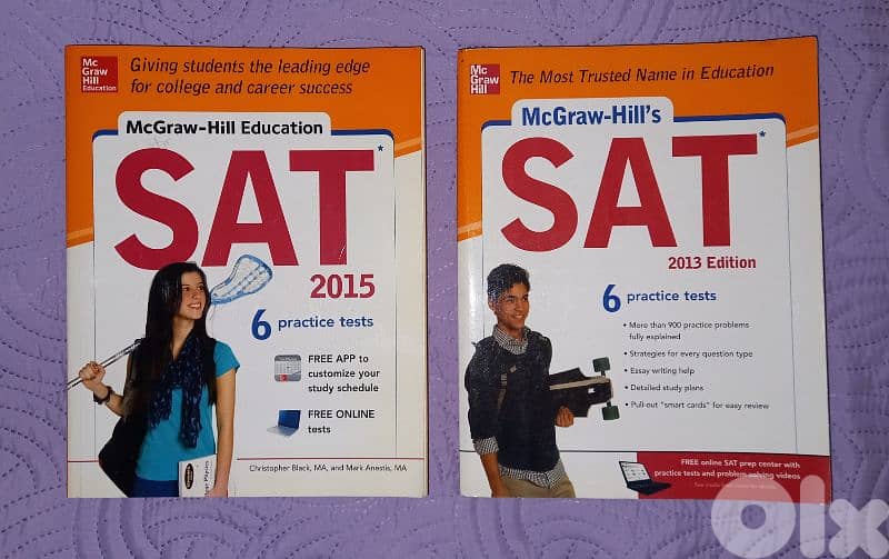 SAT books 2015 + 2013 Edition - Math + English 0