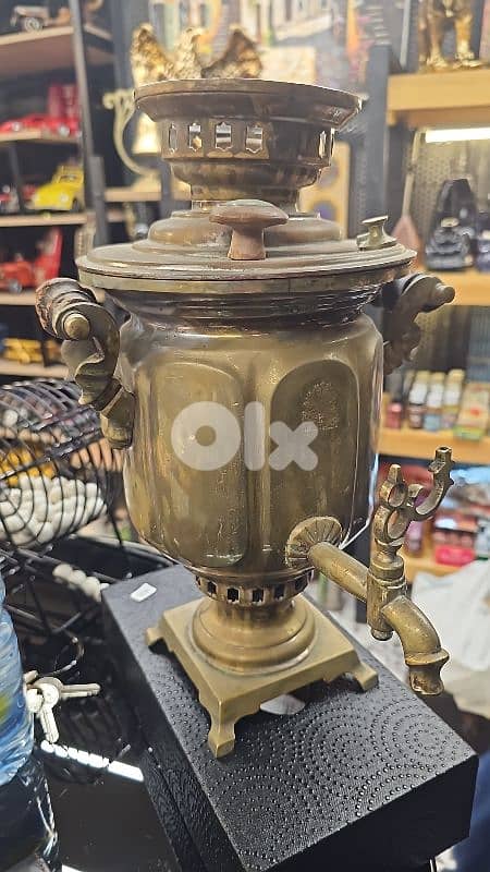 سموار روسي نحاس 0