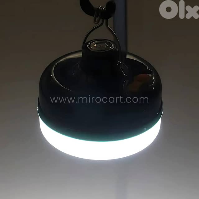 Rechargeable LED Camping Lantern (3 Modes): Waterproof w/Hook & Magnet 8