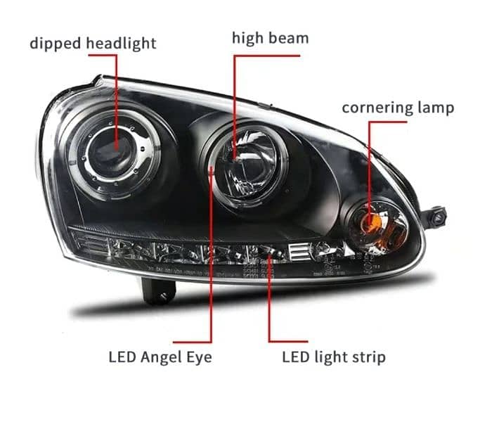 golf 5 gti  headlights special edition original made in taiwan 7