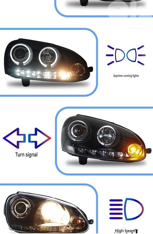 golf 5 gti  headlights special edition original made in taiwan 9