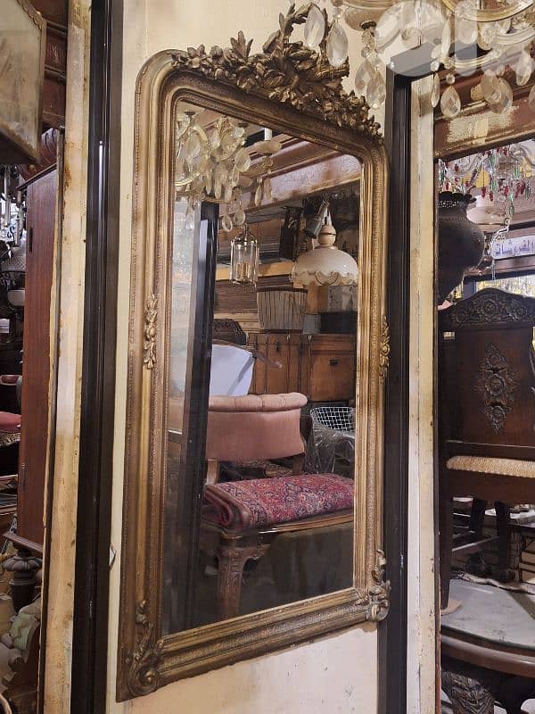 LOUIS XVI gilt wood mirror 1