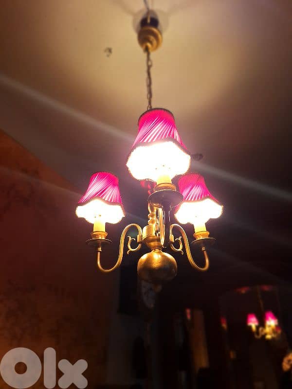 3 lamps flemish chandelier 2