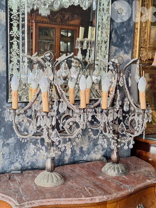 pair of bronze gerandoles 1