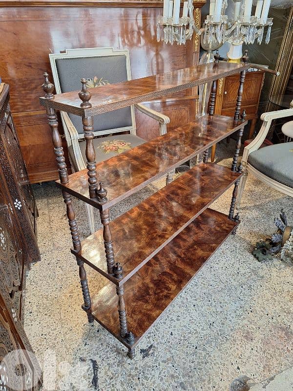 antique english shelves stand 1