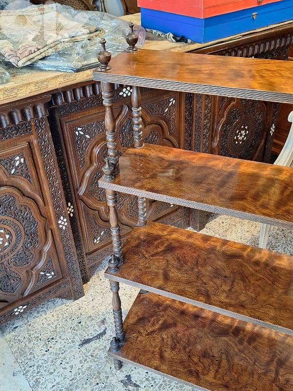 antique english shelves stand 3