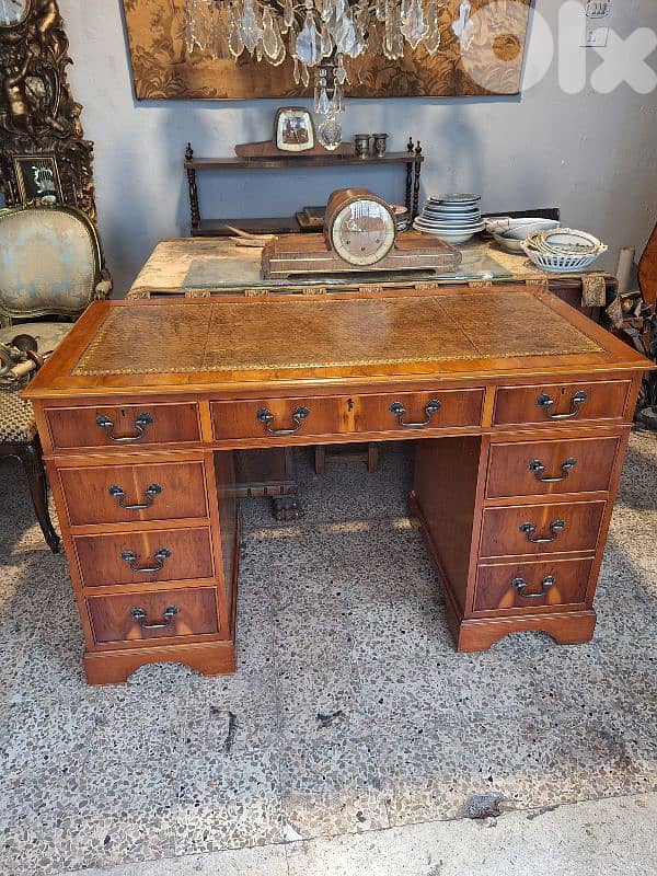 english leather desk 1