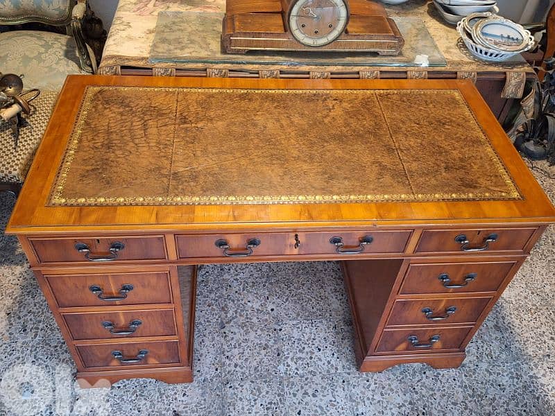 english leather desk 3