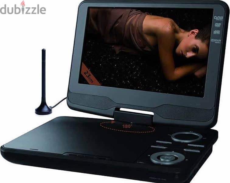 Odys Slim TV Terra Portable DVD Player with 22.9 cm (9 Inch) Rotating 0