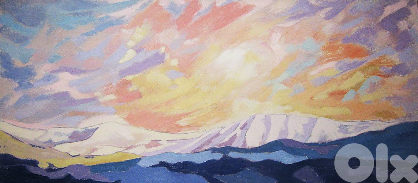 Original Oil Paintings - " Al Arz Mountains" Series 1