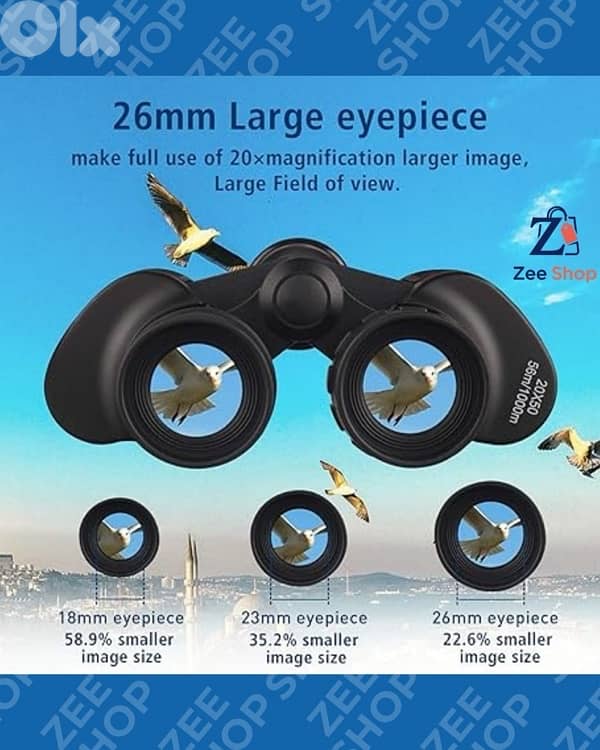 binoculars - UncleHu 20x50 High Power Binoculars for Adults 0