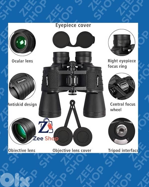 binoculars - UncleHu 20x50 High Power Binoculars for Adults 2