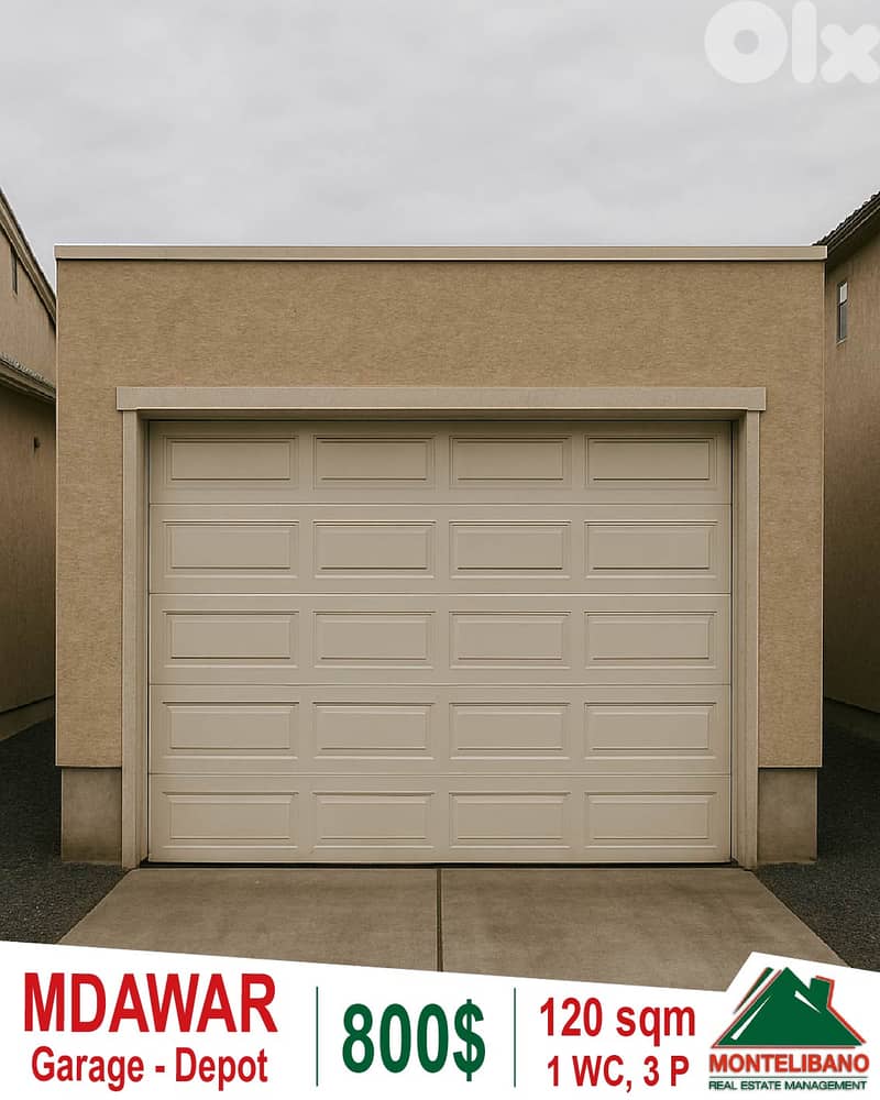 120 sqm Garage - Depot For Rent in Mdawar !!! 0