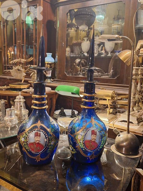 pair of antique carrafe 1