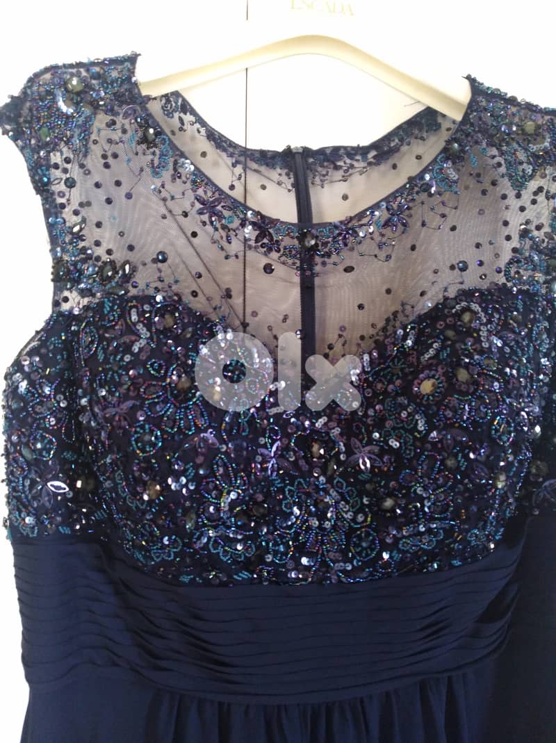 ELIE SAAB WEDDING & SOIREE LONG DRESS EMBROIDERED MUSLIN TISSUE 3000 $ 1