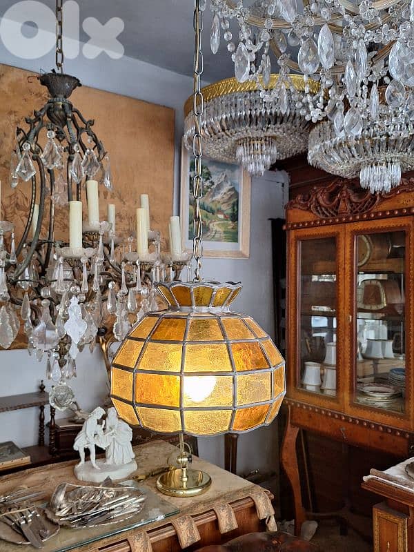 colored glass lamp 0