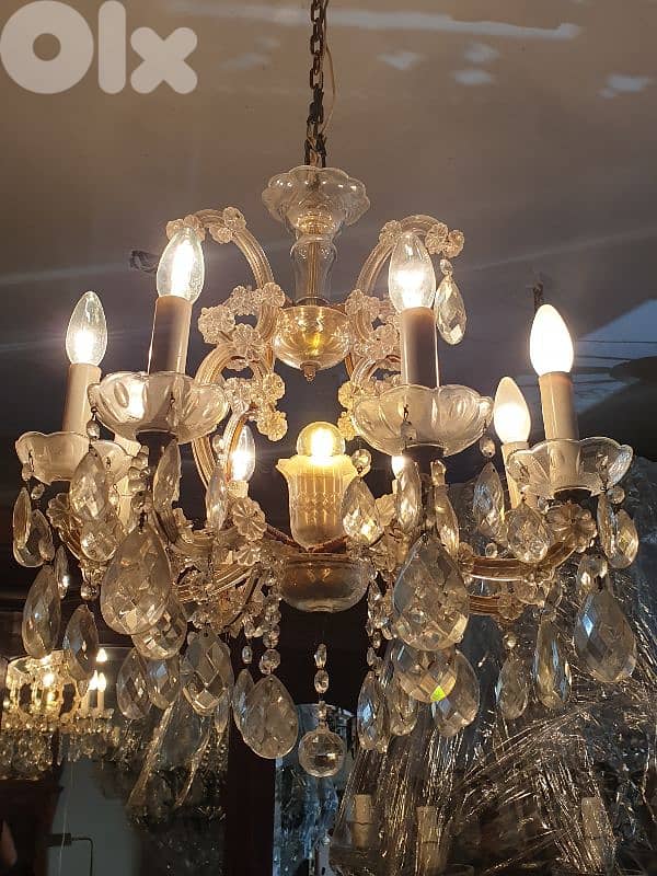 antique crystal chandelier 1