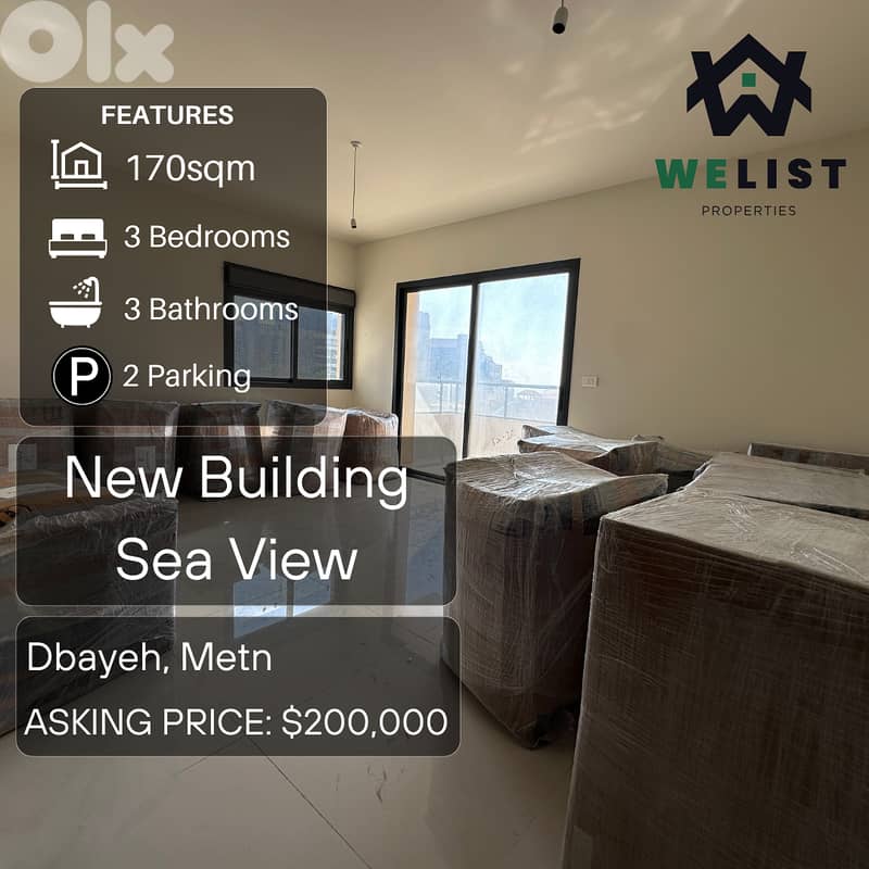 170sqm Apartment for sale in Dbayeh, Metn 0