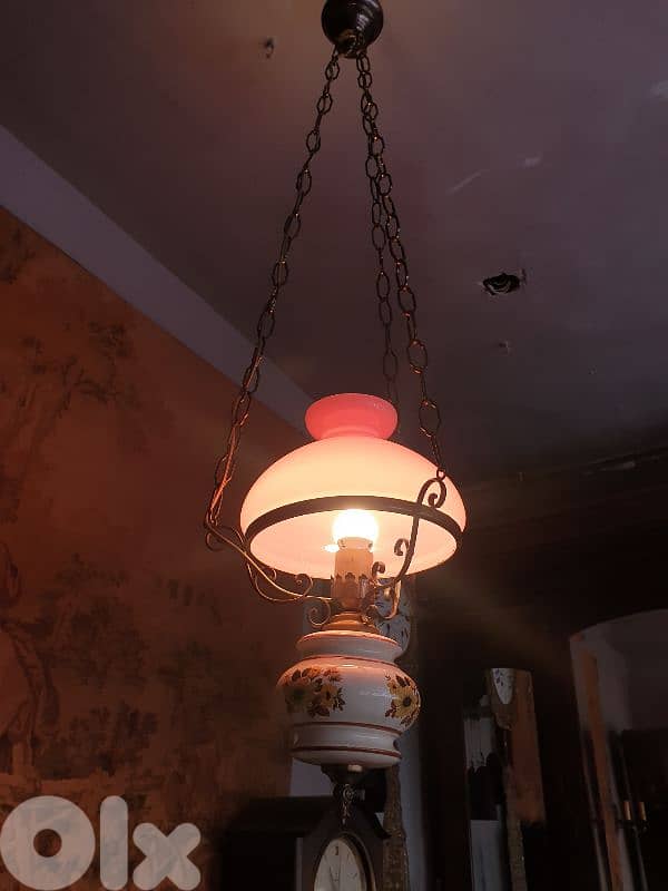 porcelain and opaline chandelier 1