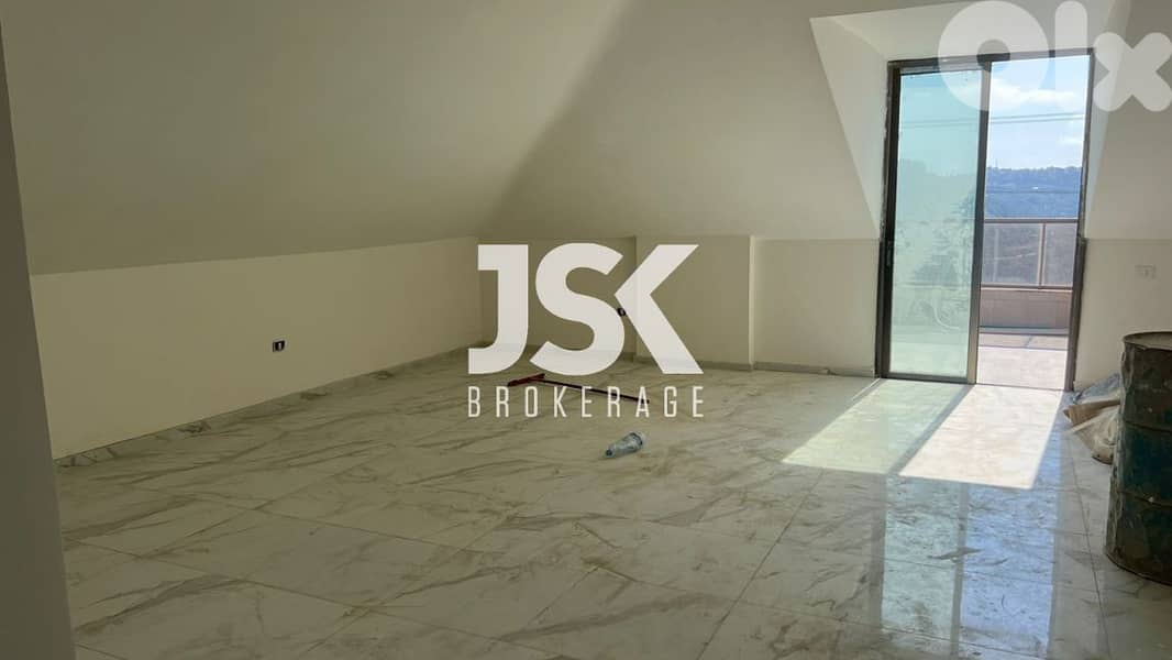L18572-Brand New Roof Apartment With Terrace For Sale in Mansourieh 0