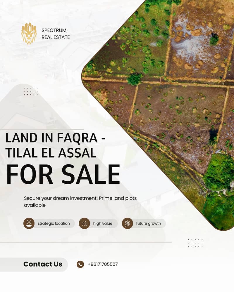 AMAZING LAND FOR SALE IN FAQRA - TILAL EL ASSAL, (KFA-207) 0